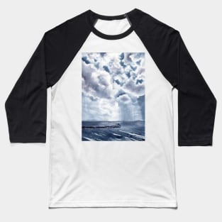 Watercolor Clouds Baseball T-Shirt